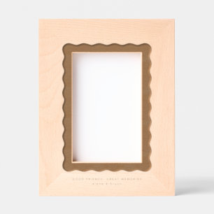 Fun wavy border simple modern minimal  etched frames
