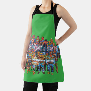 fun we are not a glum lot slogan apron 26c
