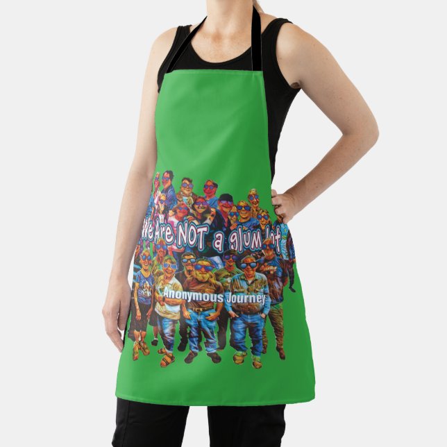 fun we are not a glum lot slogan  apron 26c (Insitu)
