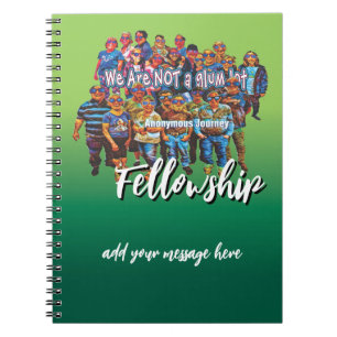 fun we are not a glum lot slogan journal notebook