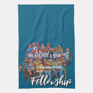 fun we are not a glum lot slogan kitchen towel 26c