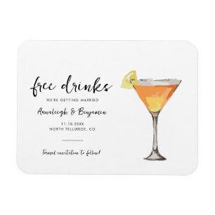 Fun Wedding Save the Date Announcement Keepsake Magnet