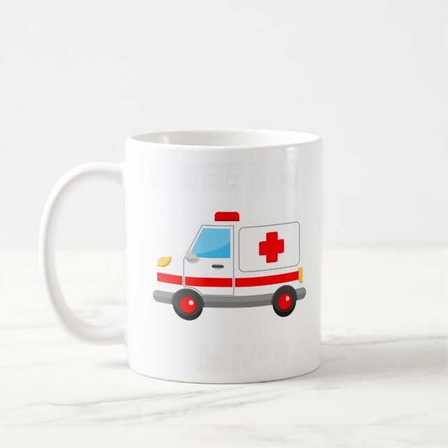 Fun WeeWoo Emergency Ambulance Driver Lover Gift Coffee Mug (Left)
