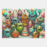 Fun Weird Creatures at a Birthday Party