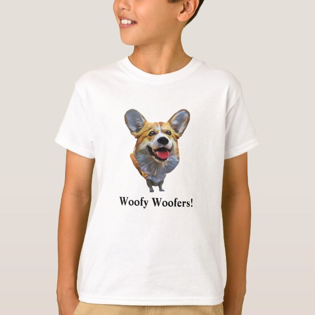 Fun Welsh Corgi Dog Boys T-Shirt (Front)