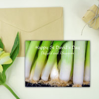 Fun Welsh Leeks St David's Day Personalised