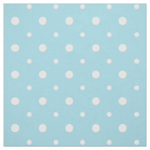 Fun Welsh Sheep Polka Dots on Sky Blue Fabric