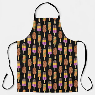 Fun Whimical Popcicles Pattern Apron