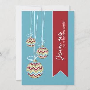 Fun Whimsical Christmas Party Invitation