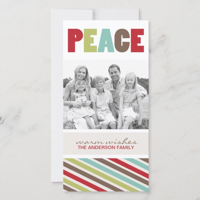 Fun Whimsical Christmas Photo Card (Front)