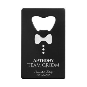 Fun White Tie Tuxedo Team Groom Wedding