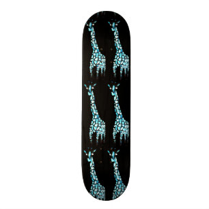 Fun Wild Animal Abstract Giraffe Art Skateboard