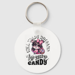 Fun Will Trade Husband And Easter Candy Tee Funny Key Ring