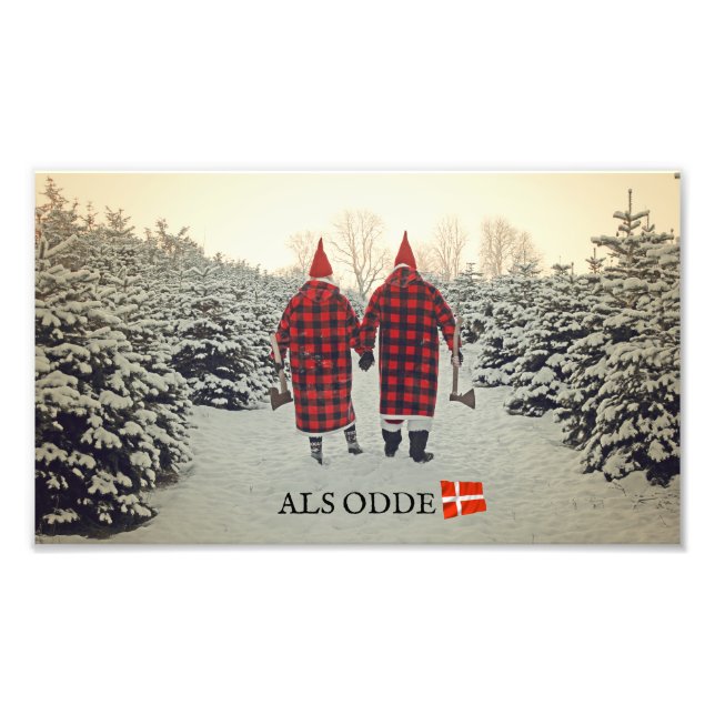 Fun Winter Als Odde/Denmark Photo Print! Print (Front)