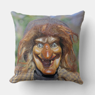 Fun Witch Face Pillow! Cushion