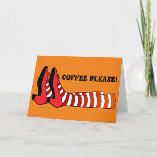 Fun /Witch Legs, Halloween Folded Holiday Card