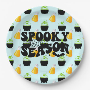 Fun Witches Brew Halloween Party Paper Plates