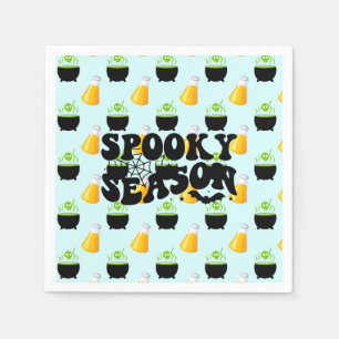 Fun Witches Brew Halloween Party Paper Plates Napkin