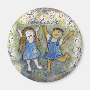 Fun with Fairies Art Custom Refrigerator Magnets
