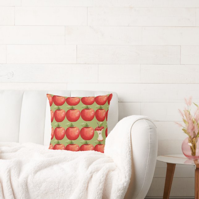 Fun with Fruit Red Apple Cushion (Couch)