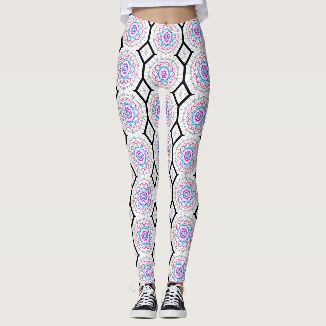 Fun with kaleidoscopes leggings (Front)