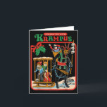 Fun With Krampus Christmas Retro Vintage Funny Adu Card<br><div class="desc">Fun With Krampus Christmas Retro Vintage Funny Adult Humour</div>