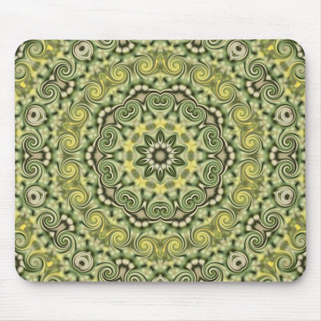 fun with Lime Green Mouse Mat (Front)