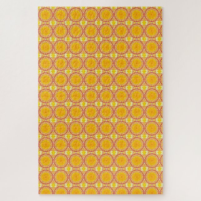 Fun with orange and red jigsaw puzzle (Vertical)