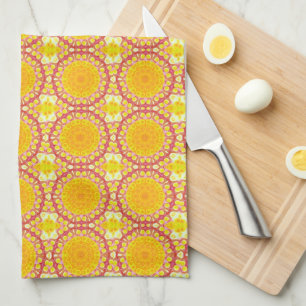 Fun with orange and red tea towel