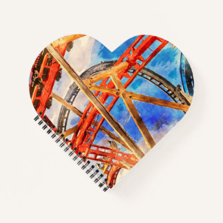 fun with roller coaster tote bag notebook