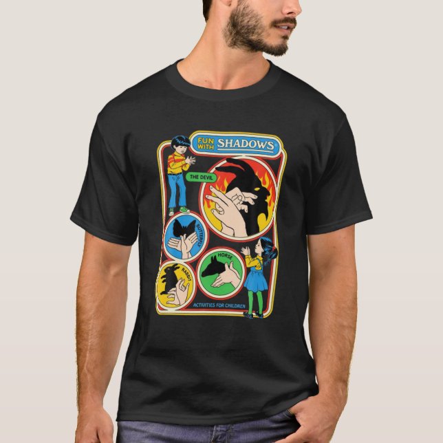Fun-With-Shadows-The-Devil-Butterfly-Horse-Rabbit- T-Shirt (Front)