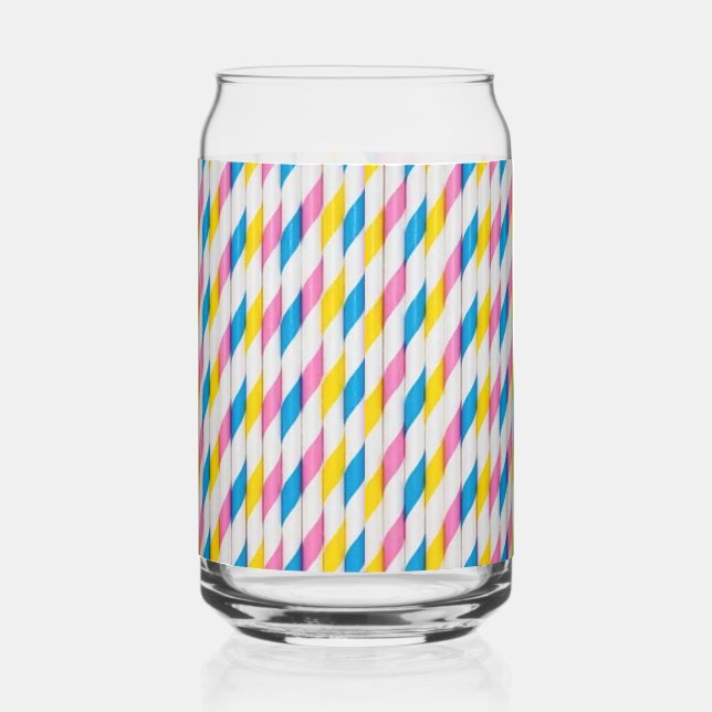 Fun with Straws! Drinkware  Can Glass (Front)
