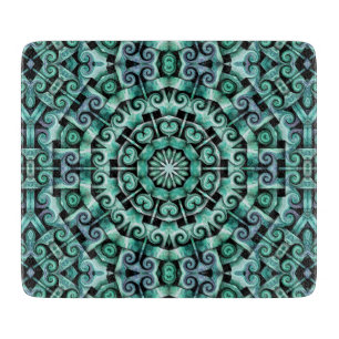 Fun with Teal and black Cutting Board