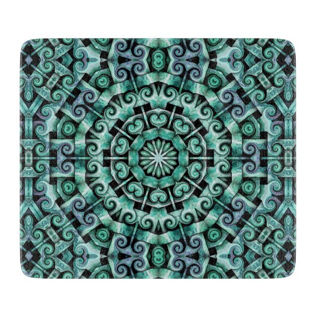 Fun with Teal and black Cutting Board (Front)