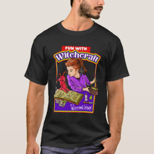 Fun With Witchcraft Is Wiccan-Licious Necronomicon T-Shirt