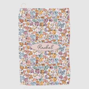 fun woman feminist golf towel