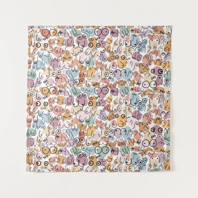 fun woman feminist tapestry (Front)