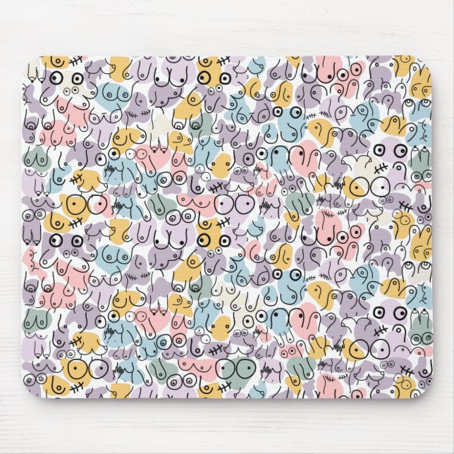 fun woman gift mouse mat (Front)