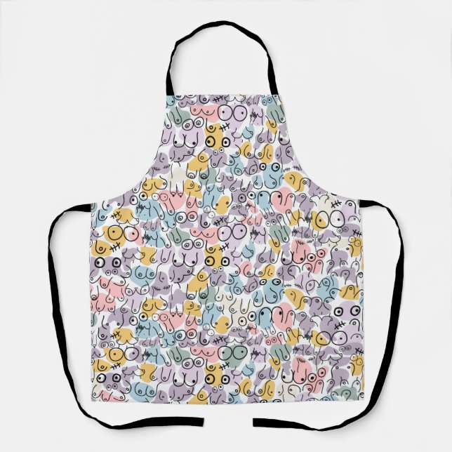 fun woman pattern apron (Front)