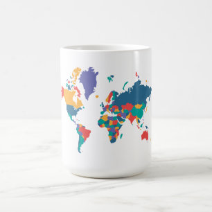 Fun World Map Mug