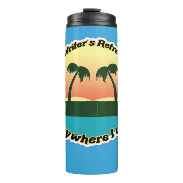 Fun Writers Retreat Epic Author Lifestyle Logo Thermal Tumbler (Front)