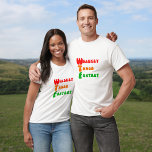 Fun WTF Whiskey Tango Foxtrot slogan T-Shirt<br><div class="desc">Bright bold lettering in traffic light colours of red,  orange and green. WTF? Whiskey Tango Foxtrot - a humourous slogan on a t-shirt using the international phonetic alphabet. Just for fun!</div>