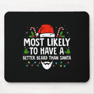 Fun Xmas Most Likely To Have A Better Beard Than S Mouse Mat