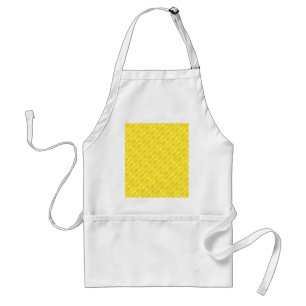 Fun Yellow Crayon Pattern Standard Apron