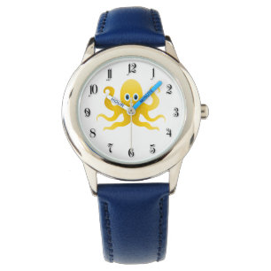 Fun yellow octopi watch