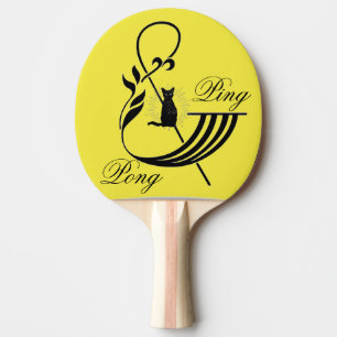 Fun Yellow Ping & Pong Paddle