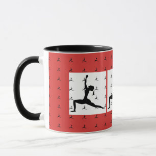 Fun Yoga Designs Red Combo Coffee Mug/ Cup