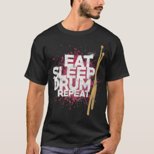 Fun Youth Drummer Design Gift Drum Sticks Music T-Shirt