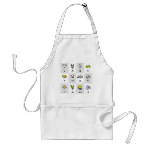 Fun Zodiac Astrological Characters Standard Apron