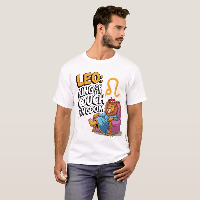 Fun Zodiac Leo design T-Shirt (Front Full)